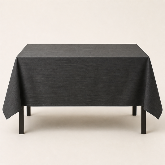 撥水加工 テーブルクロス 130×180cm / チャコール