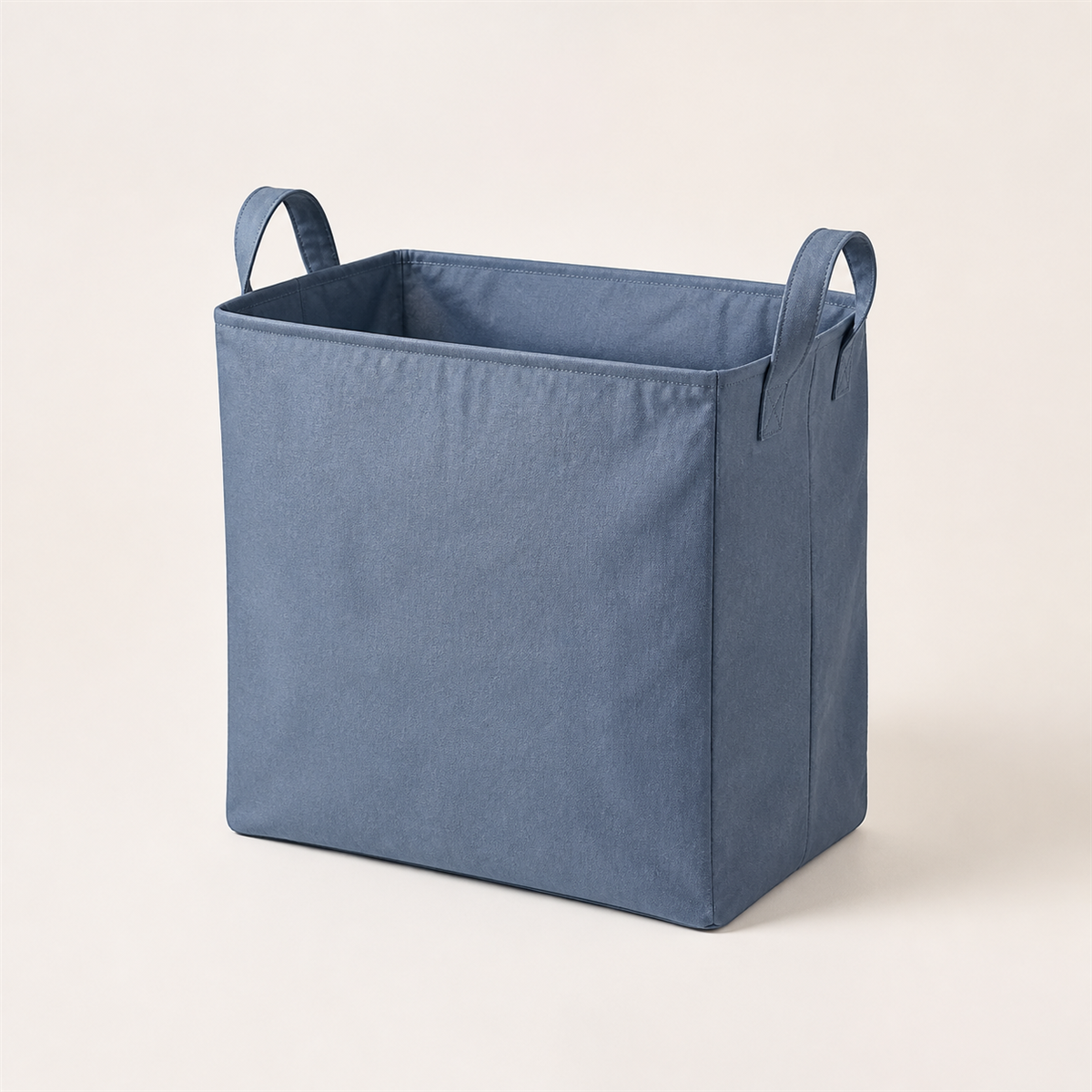 折りたたみ ランドリーバスケット 40L / スモークブルー