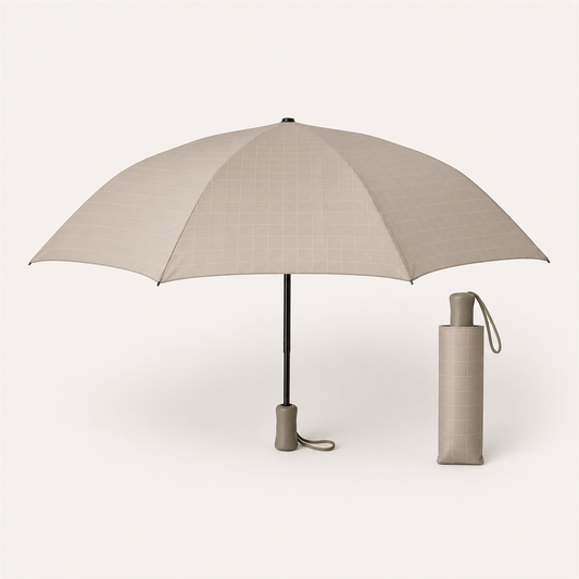 UVカット 晴雨兼用折りたたみ傘 50cm / グレージュ