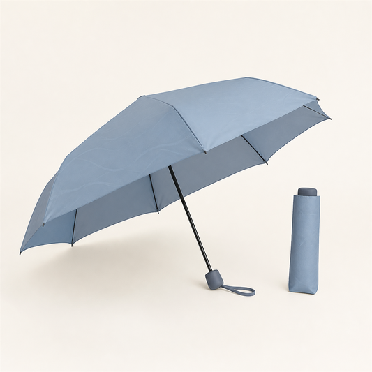 UVカット 晴雨兼用折りたたみ傘 50cm / スモークブルー