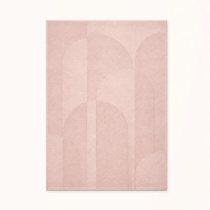フラットインテリアラグ 90×140cm / 淡桜