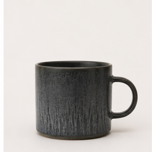 グロスセラミック マグカップ 380ml / チャコール