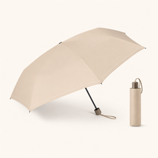 UVカット 晴雨兼用折りたたみ傘 50cm / サンドベージュ
