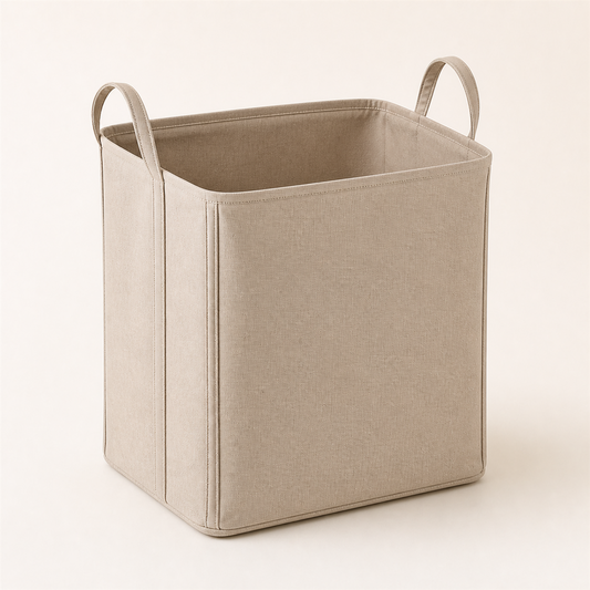 折りたたみ ランドリーバスケット 40L / グレージュ